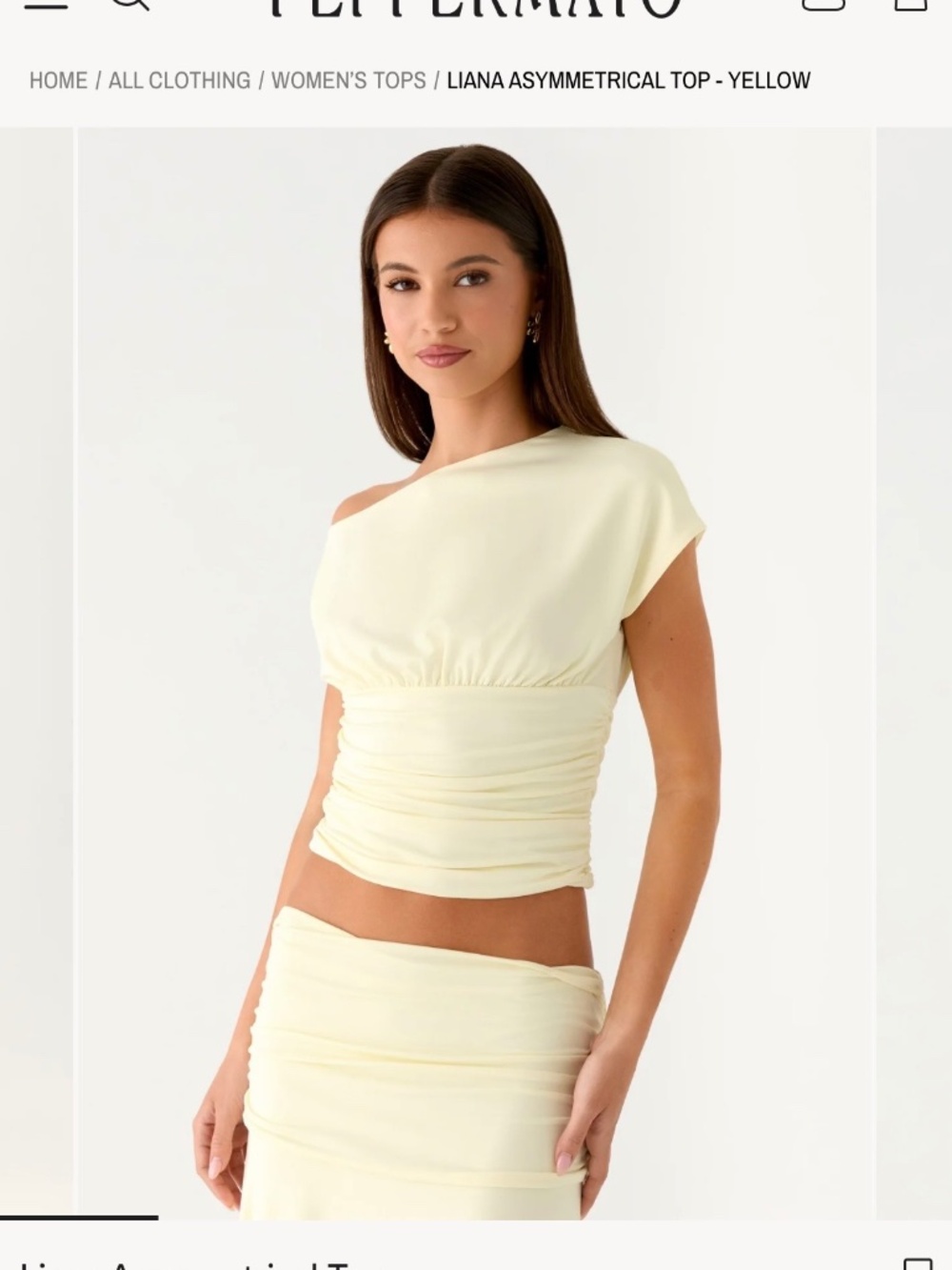 Peppermayo Liana Ruched Maxi Skirt & Top - Picture 2 of 3